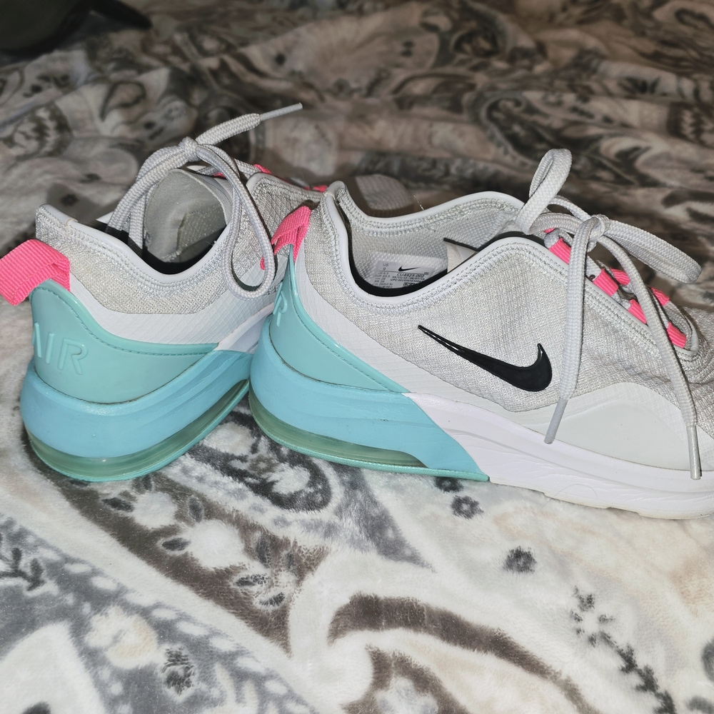 Nike Light Gray and Pink Running Shoes
